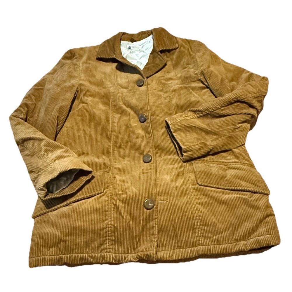 Vintage Fingerhut Tan Corduroy Jacket Size 38 Quilt Lined 100% Cotton 1970’s